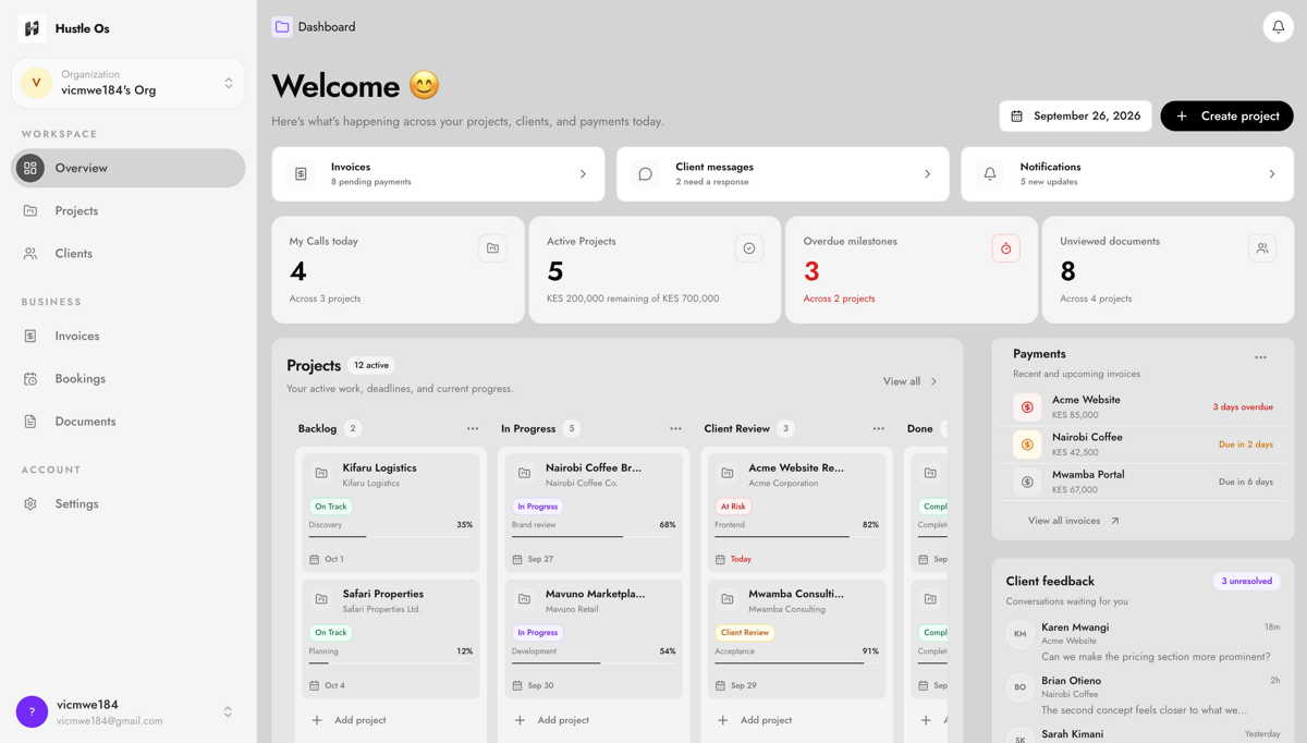 One client portal for your work